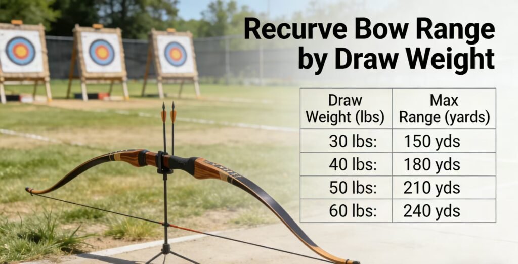 Recurve Bow Draw Weight vs Range recurve bow draw weight vs range