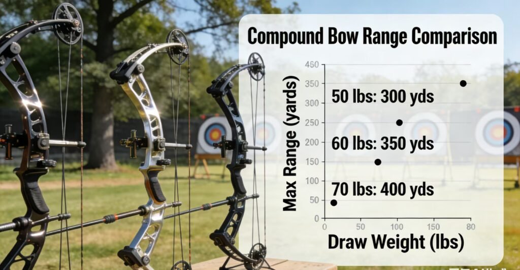 Compound Bow Draw Weight vs Range compound bow range comparison