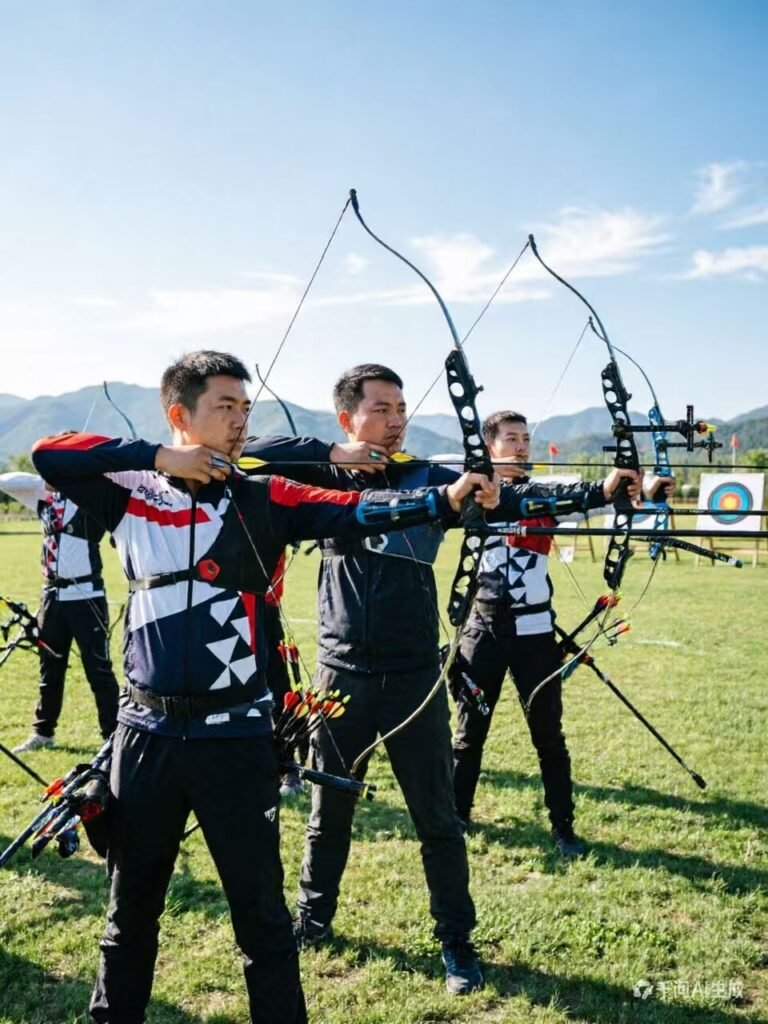 compound bow and arrow